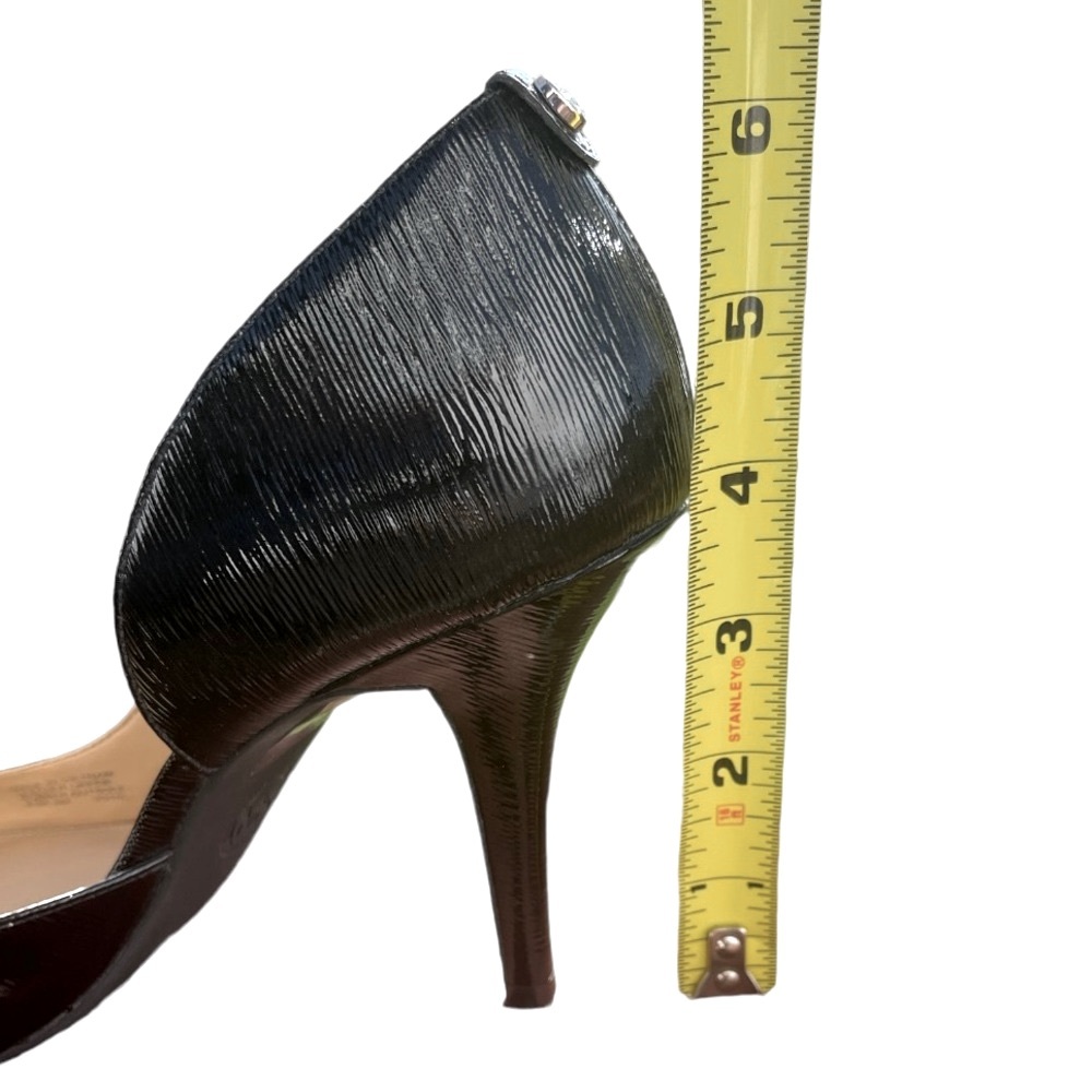 🌻Michael Kors black textured leather heels Size 8.5 - Picture 6 of 8